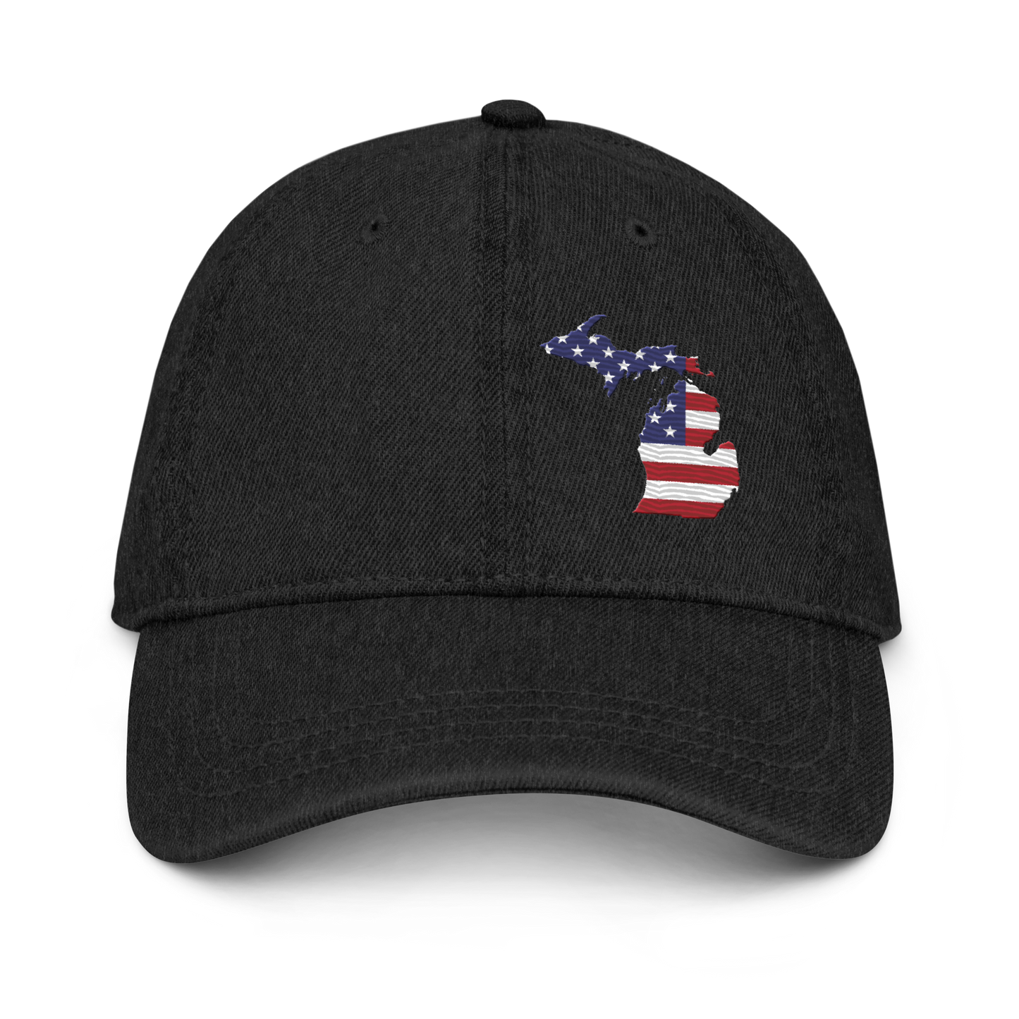 Michigan Denim Baseball Cap | Patriotic Outline