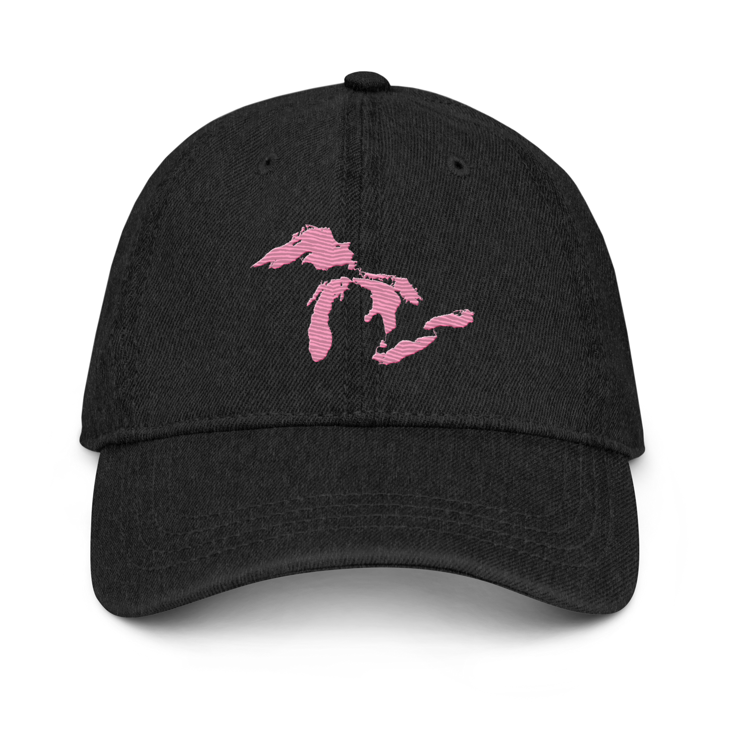 Great Lakes Denim Baseball Cap | Caddie Pink