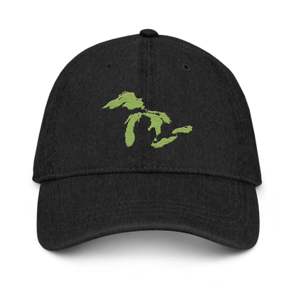 Great Lakes Denim Baseball Cap | Gooseberry Green