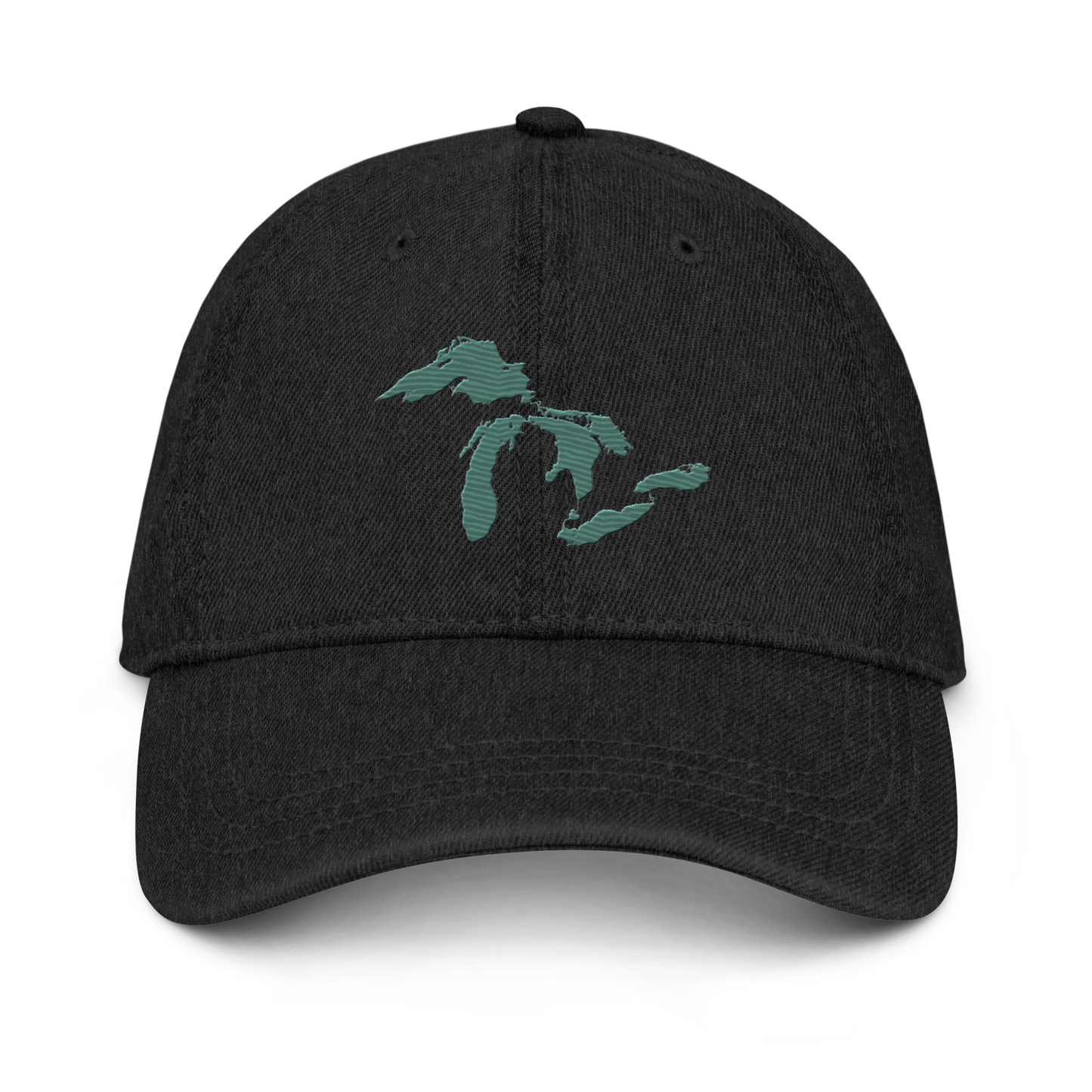 Great Lakes Denim Baseball Cap | Copper Green