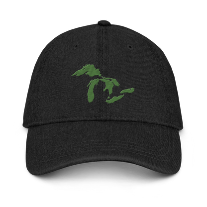 Great Lakes Denim Baseball Cap | Pine Green