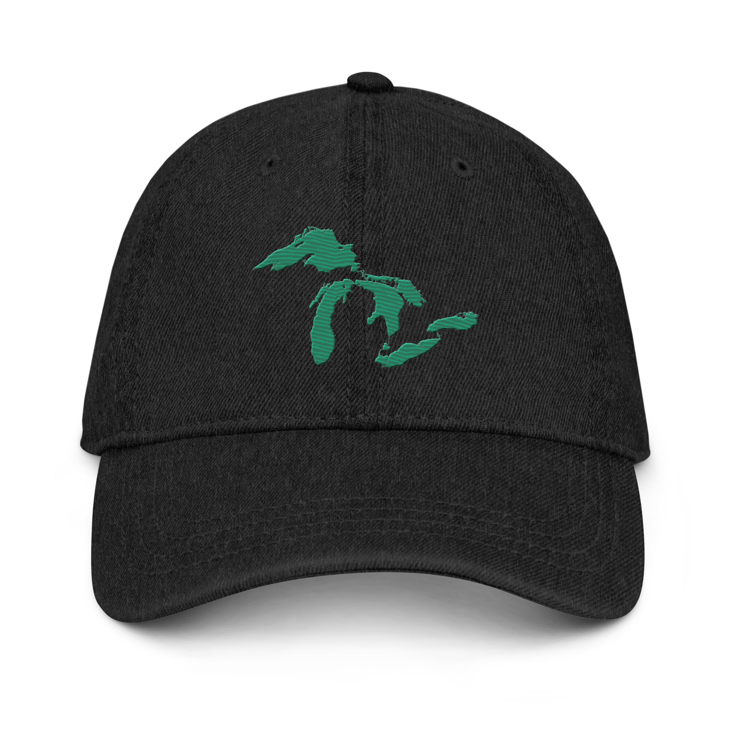 Great Lakes Denim Baseball Cap | Emerald Green