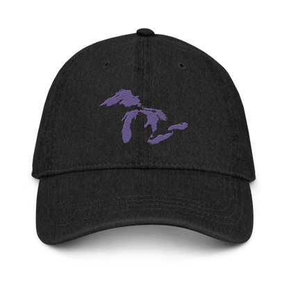 Great Lakes Denim Baseball Cap | Violet