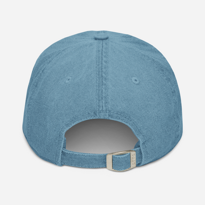 Lake Superior Denim Baseball Cap | Maple Leaf Orange