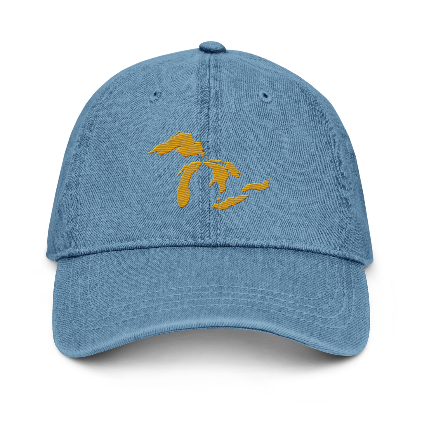 Great Lakes Denim Baseball Cap (Gold)