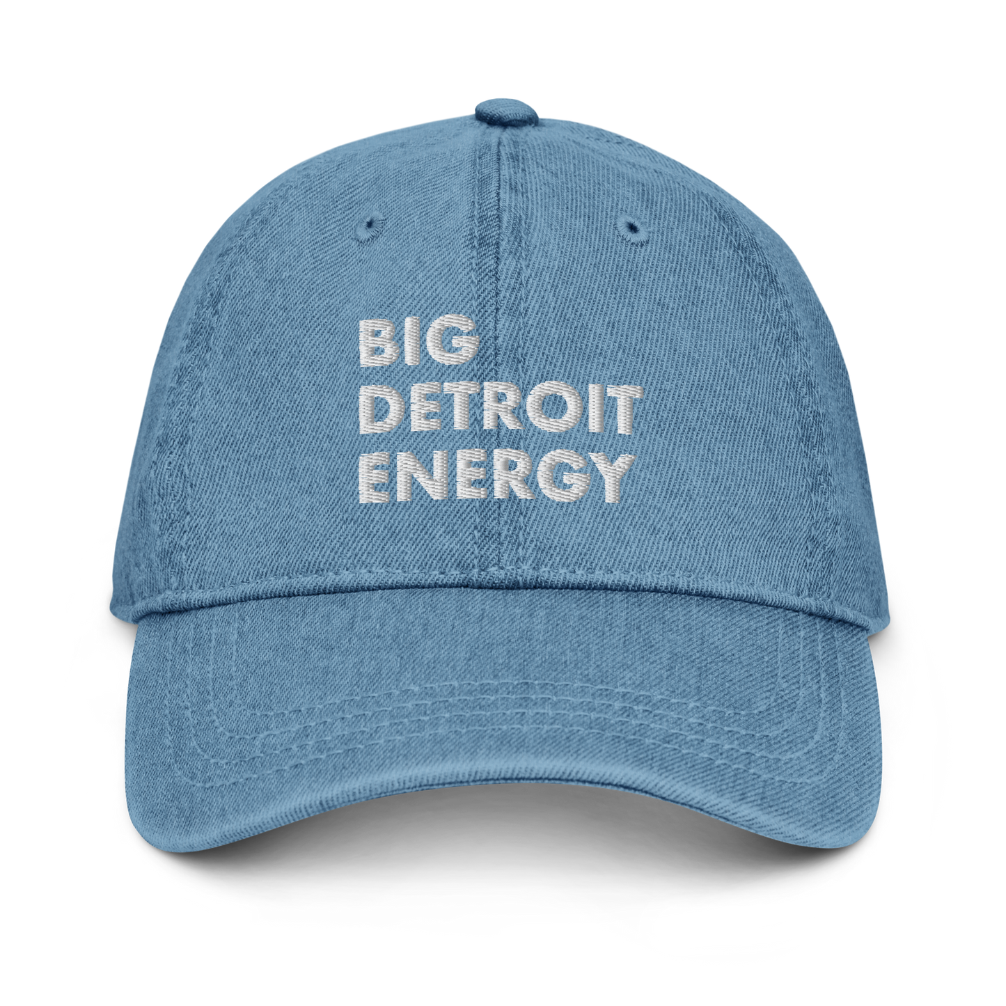 'Big Detroit Energy' Denim Baseball Cap