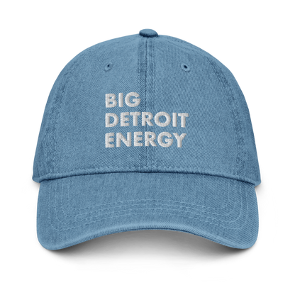 'Big Detroit Energy' Denim Baseball Cap