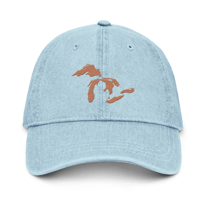 Great Lakes Denim Baseball Cap (Copper)