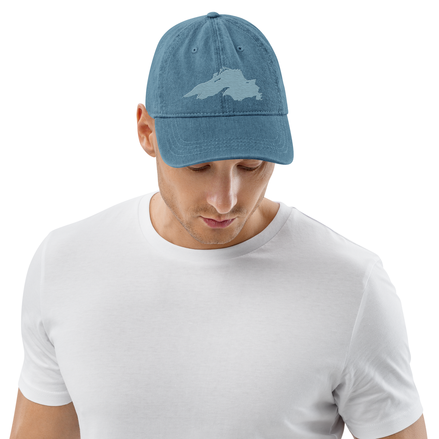 Lake Superior Denim Baseball Cap | Opal Blue