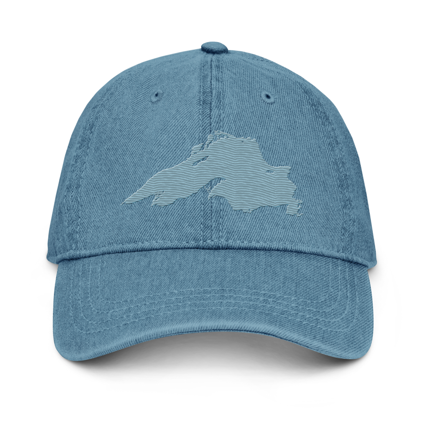 Lake Superior Denim Baseball Cap | Opal Blue