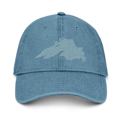 Lake Superior Denim Baseball Cap | Opal Blue