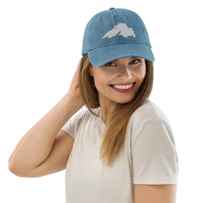 Lake Superior Denim Baseball Cap | Platinum