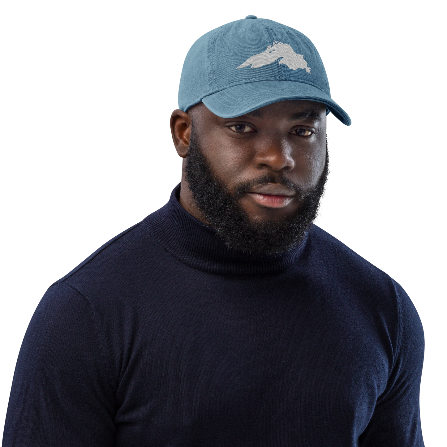 Lake Superior Denim Baseball Cap | Platinum