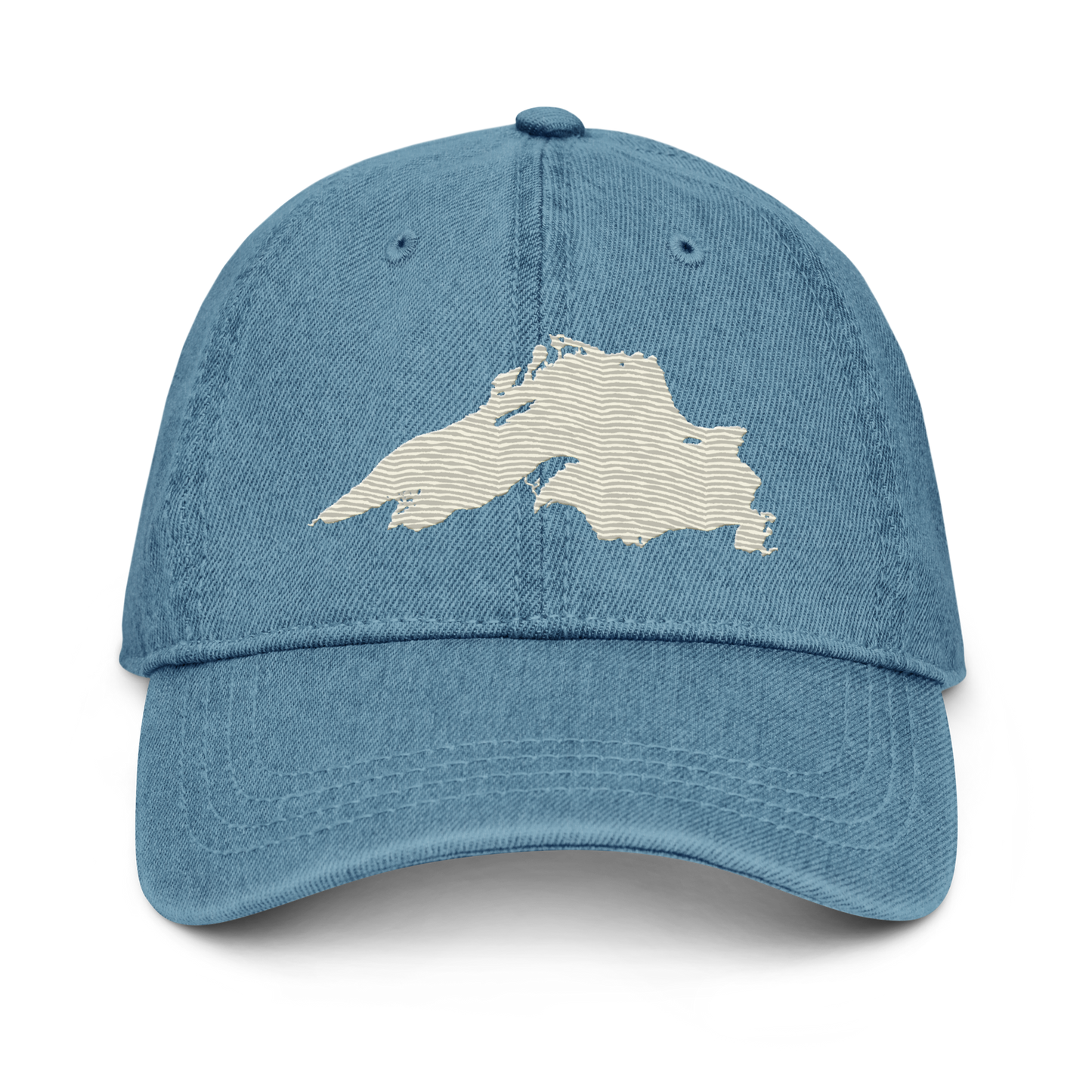 Lake Superior Denim Baseball Cap | Ivory White