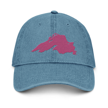 Lake Superior Denim Baseball Cap | Apple Blossom Pink