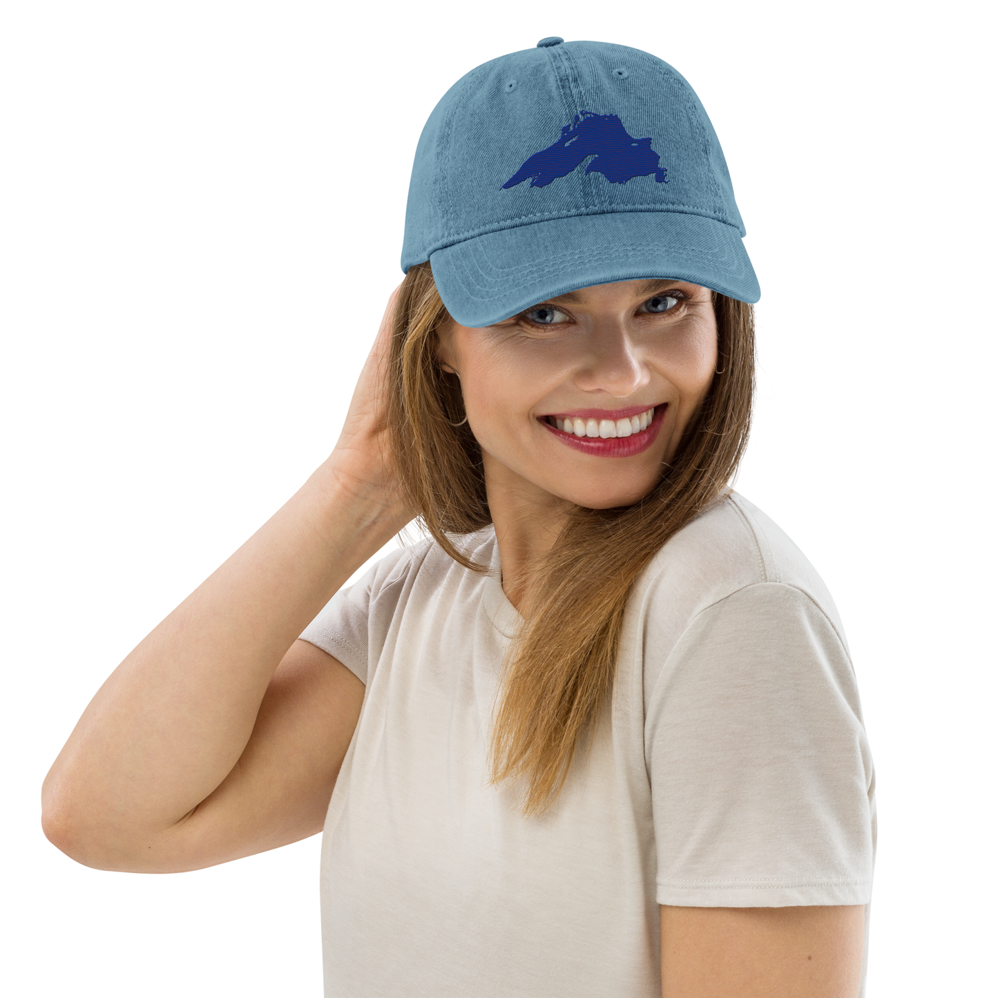 Lake Superior Denim Baseball Cap | Bourbon Blue