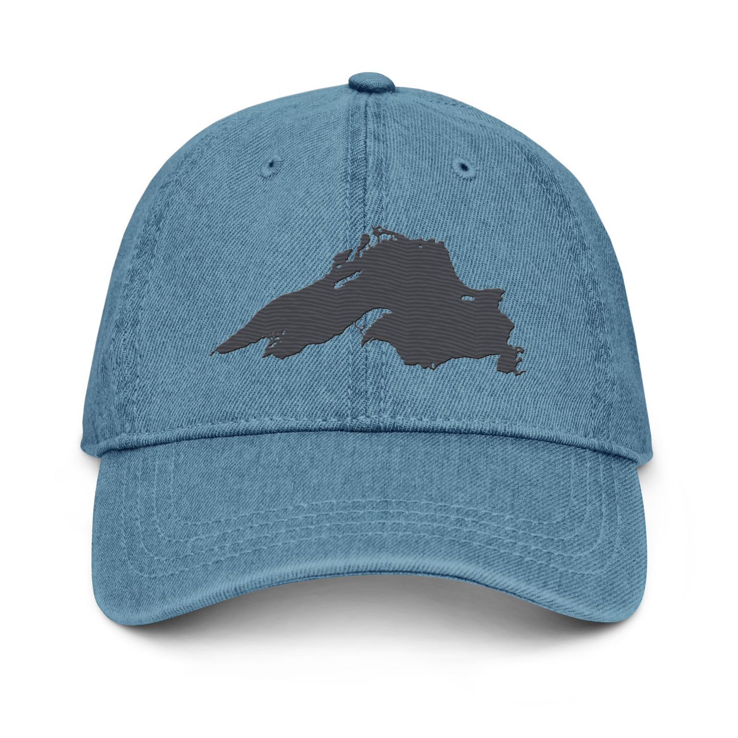 Lake Superior Denim Baseball Cap | Iron Ore Grey