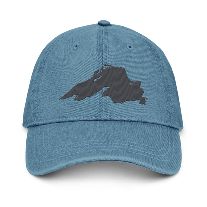 Lake Superior Denim Baseball Cap | Iron Ore Grey