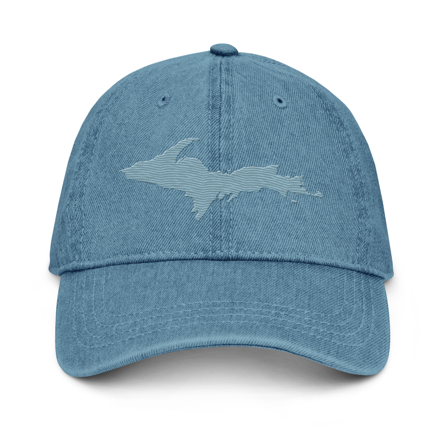 Upper Peninsula Denim Baseball Cap | Opal Blue