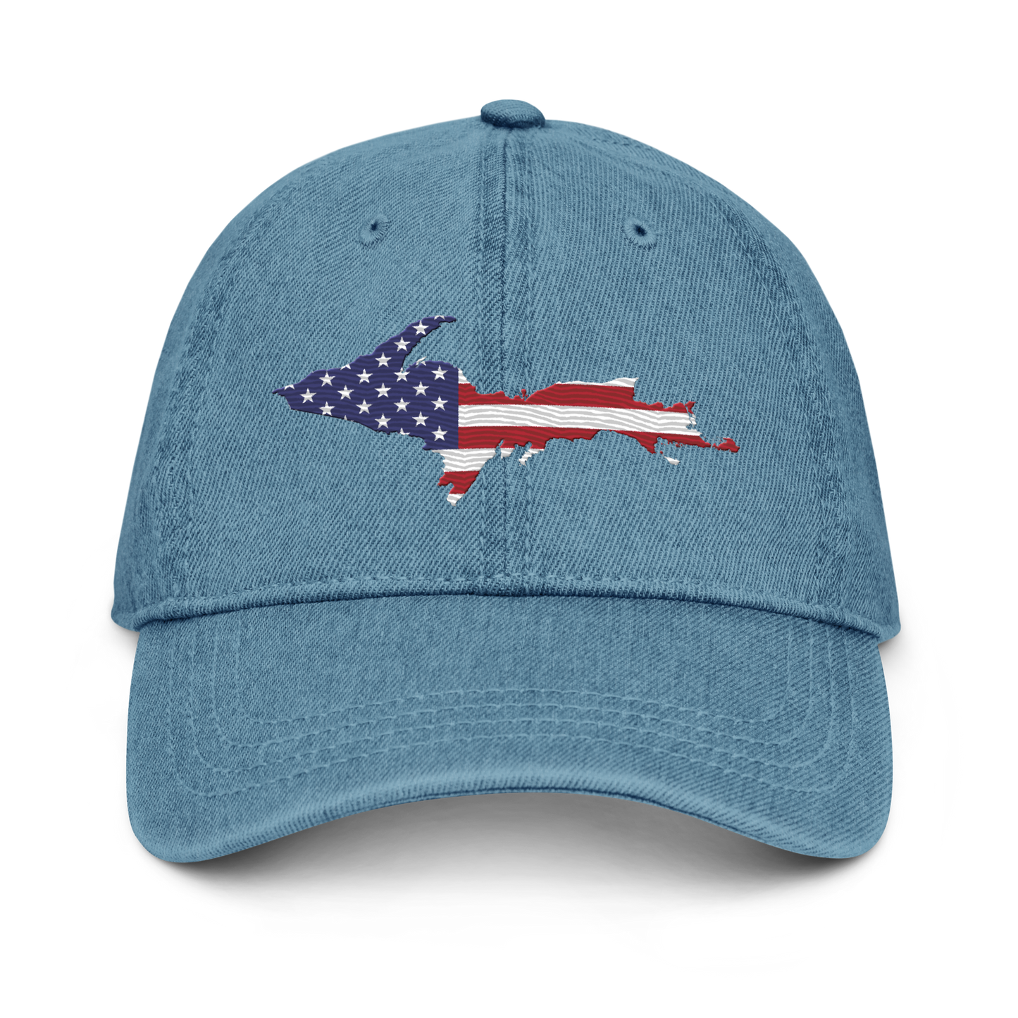 Upper Peninsula Denim Baseball Cap | Patriotic Edition