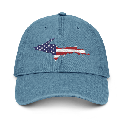 Upper Peninsula Denim Baseball Cap | Patriotic Edition