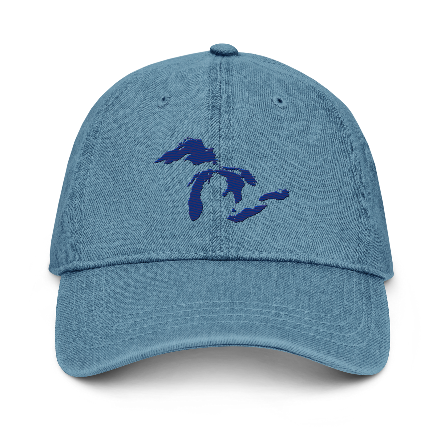 Great Lakes Denim Baseball Cap | Bourbon Blue