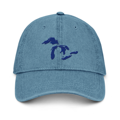 Great Lakes Denim Baseball Cap | Bourbon Blue