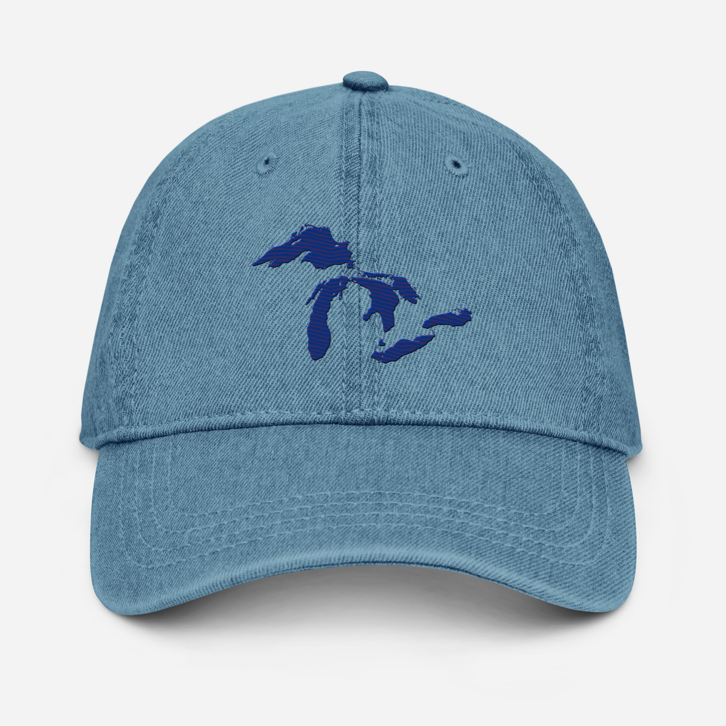 Great Lakes Denim Baseball Cap | Bourbon Blue