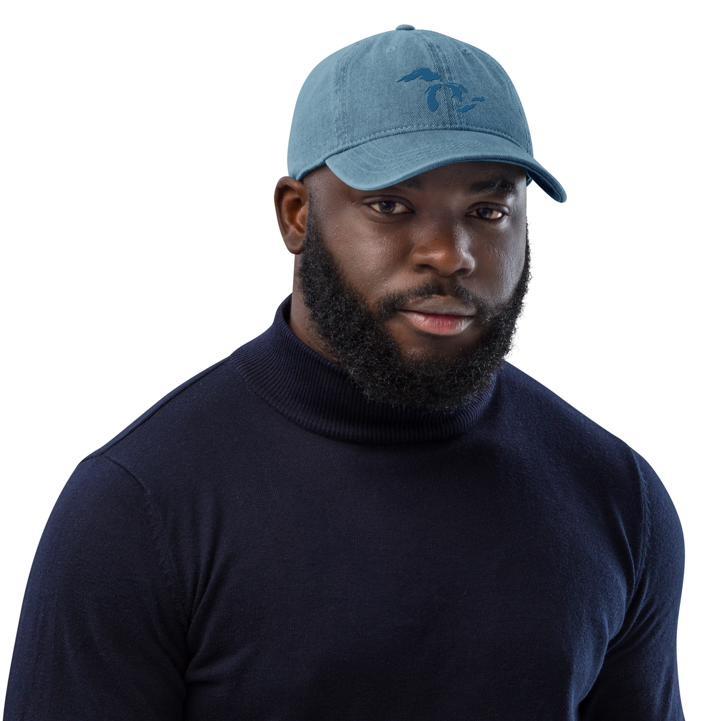 Great Lakes Denim Baseball Cap | Blueberry