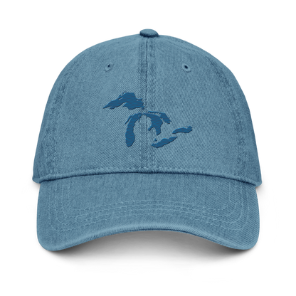 Great Lakes Denim Baseball Cap | Blueberry