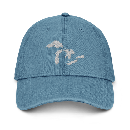 Great Lakes Denim Baseball Cap | Platinum