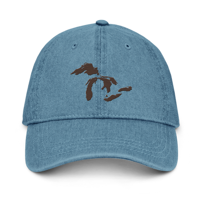 Great Lakes Denim Baseball Cap | Hickory Brown