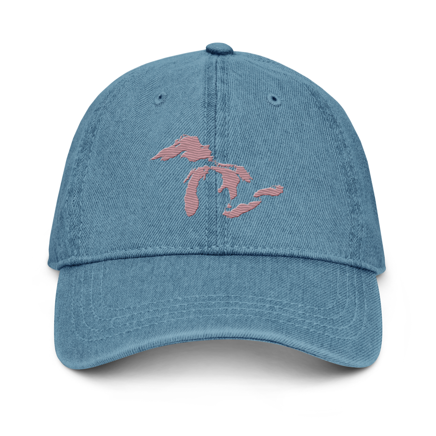 Great Lakes Denim Baseball Cap | Cherry Blossom Pink