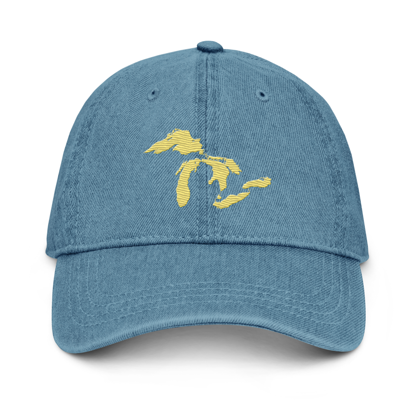 Great Lakes Denim Baseball Cap | Cherry Yellow