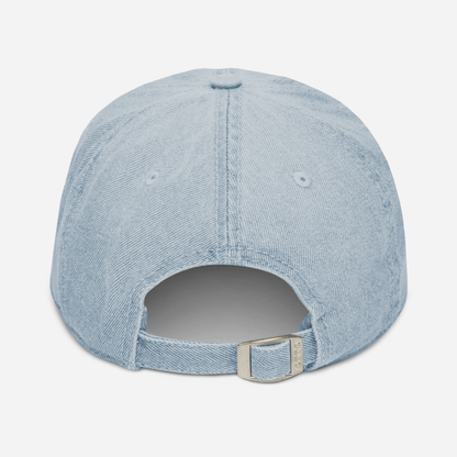 '313 Detroit Michigan' Denim Baseball Cap | Army Green