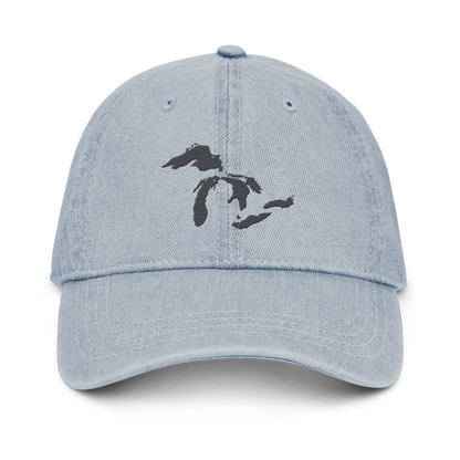 Great Lakes Denim Baseball Cap (Iron Ore Grey)