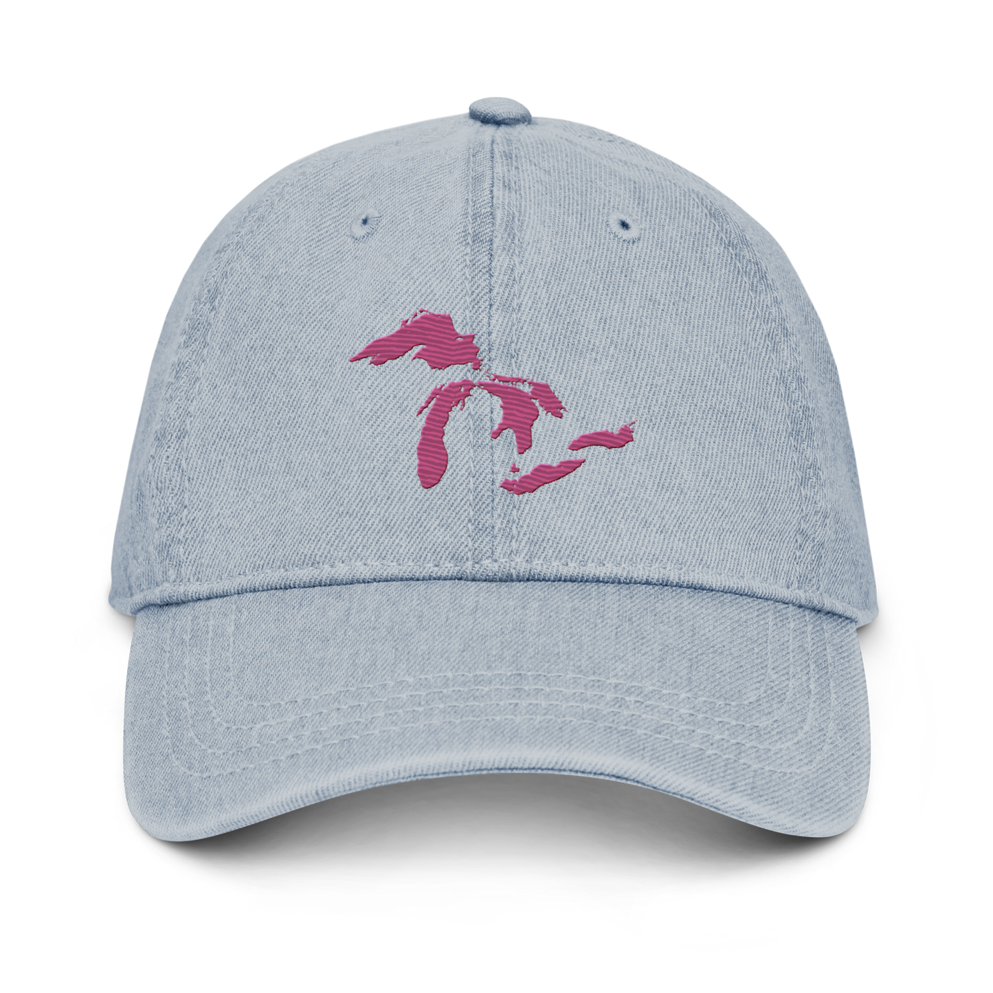 Great Lakes Denim Baseball Cap (Apple Blossom Pink)