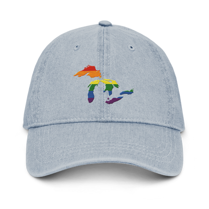 Great Lakes Denim Baseball Cap (Rainbow Pride Edition)