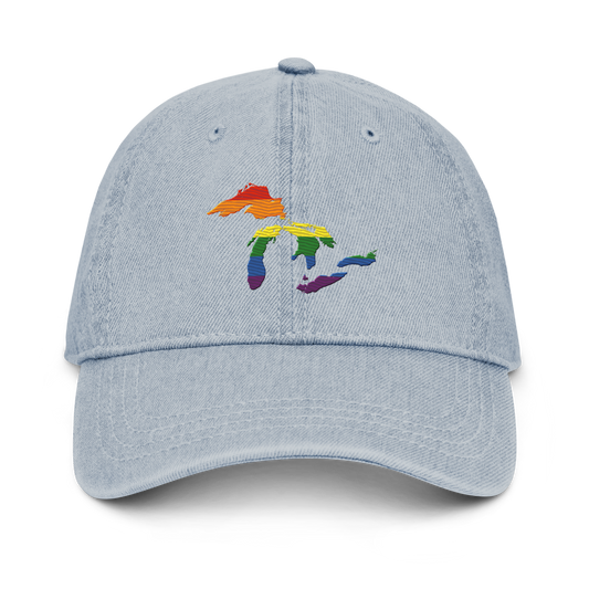 Great Lakes Denim Baseball Cap (Rainbow Pride Edition)