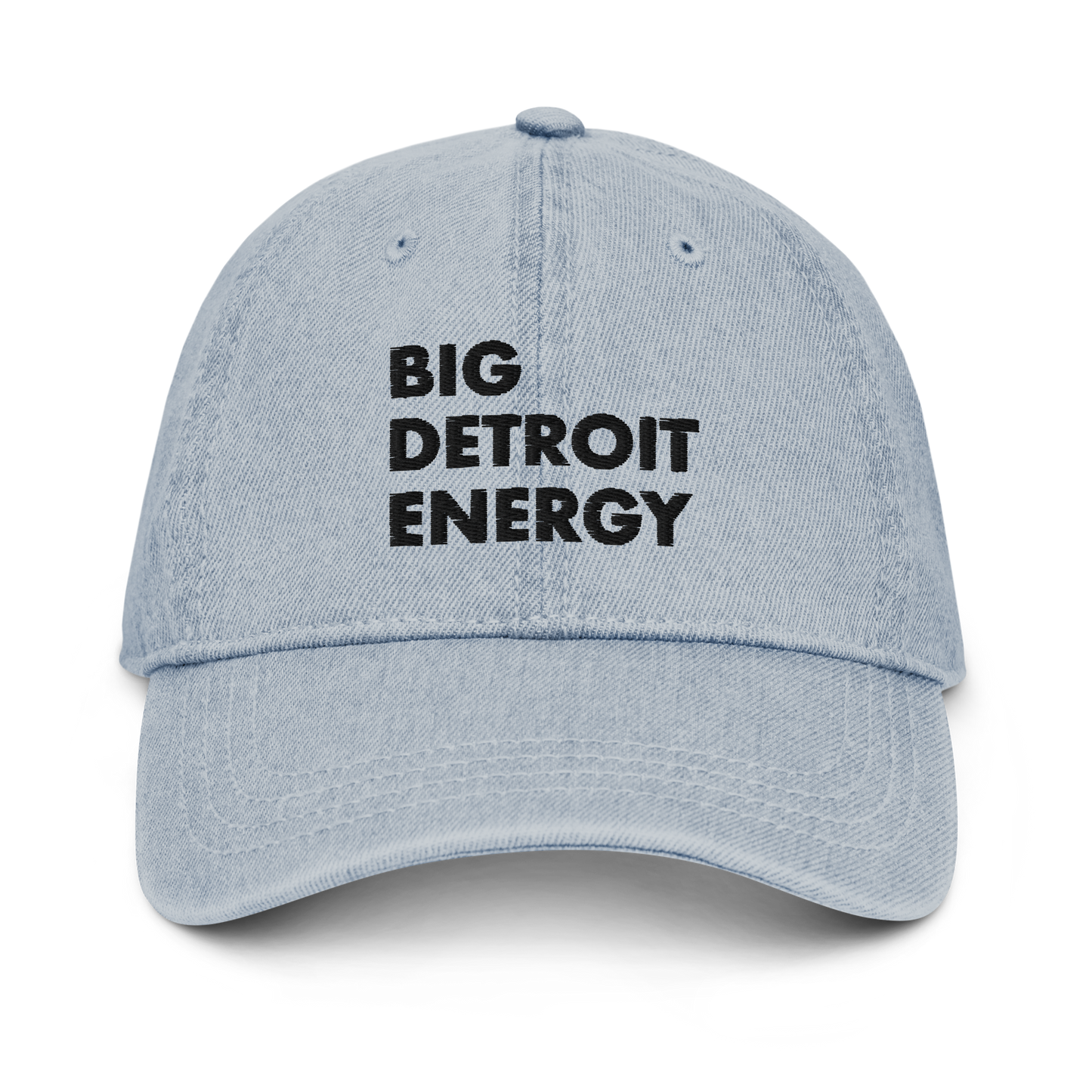 'Big Detroit Energy' Denim Baseball Cap