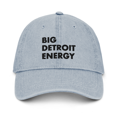 'Big Detroit Energy' Denim Baseball Cap