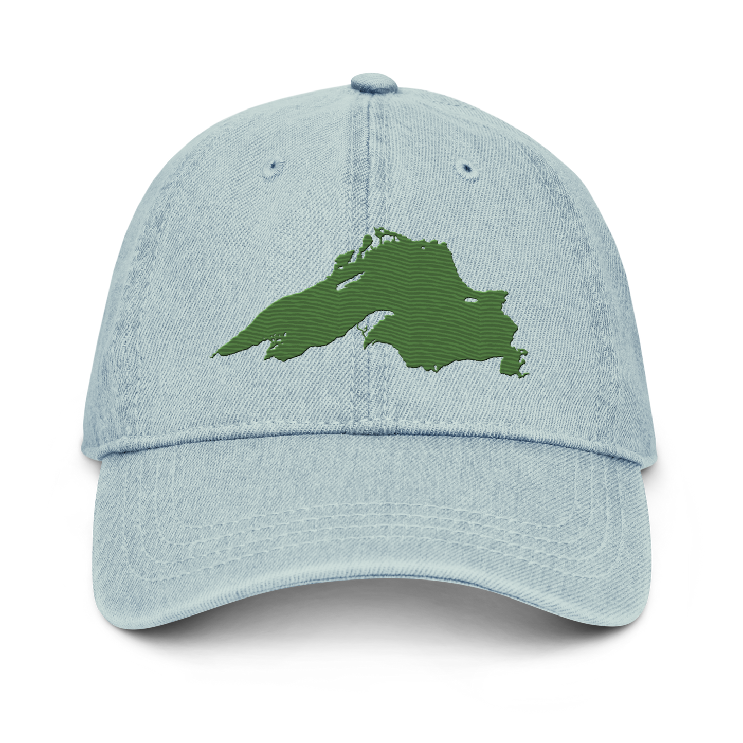 Lake Superior Denim Baseball Cap | Pine Green