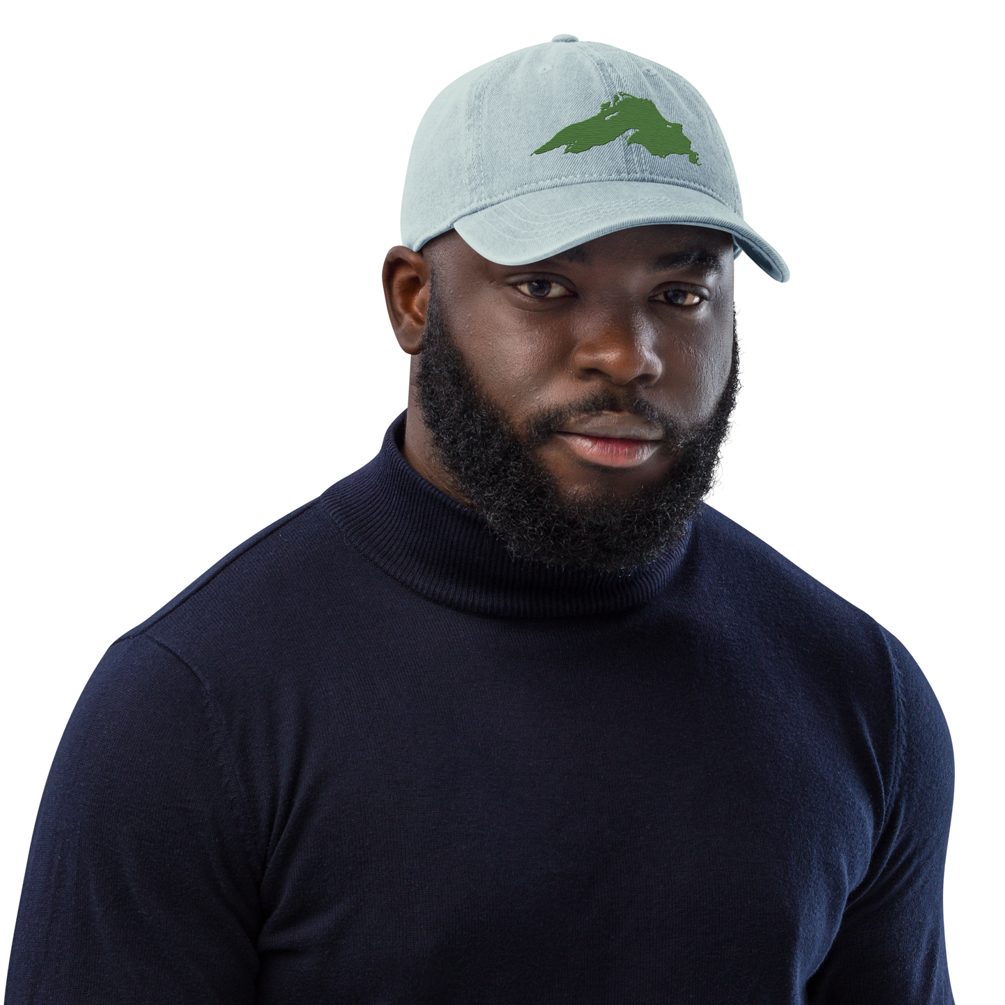 Lake Superior Denim Baseball Cap | Pine Green