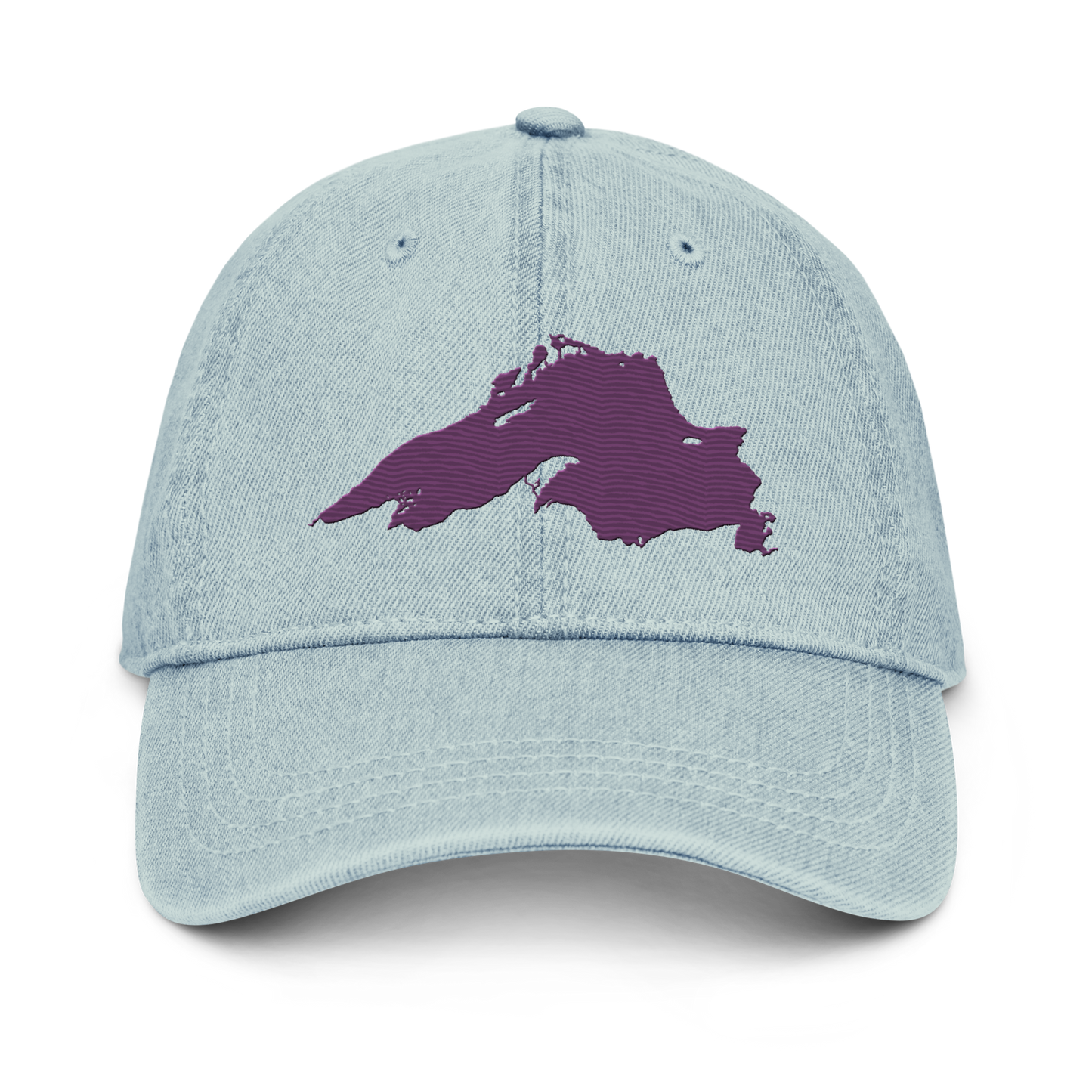 Lake Superior Denim Baseball Cap | Plum