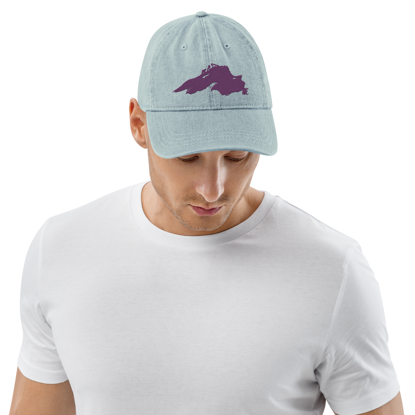 Lake Superior Denim Baseball Cap | Plum