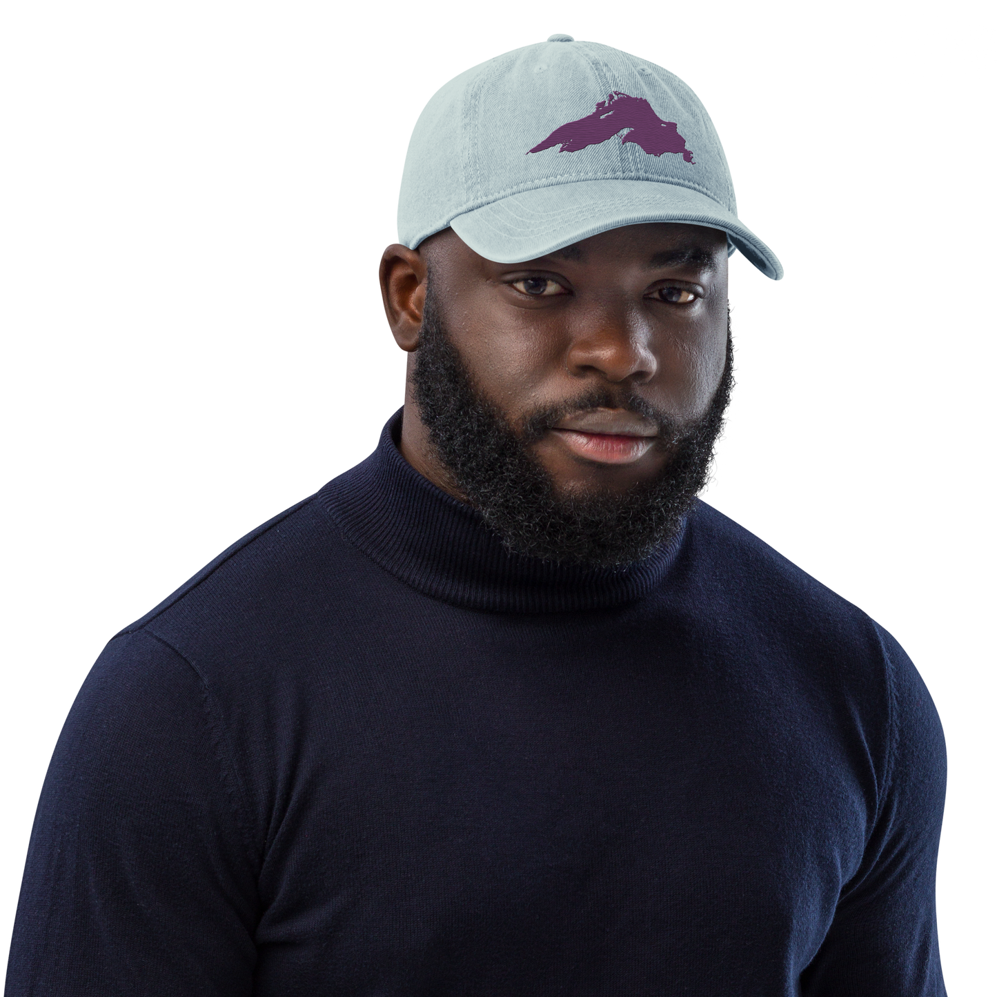 Lake Superior Denim Baseball Cap | Plum