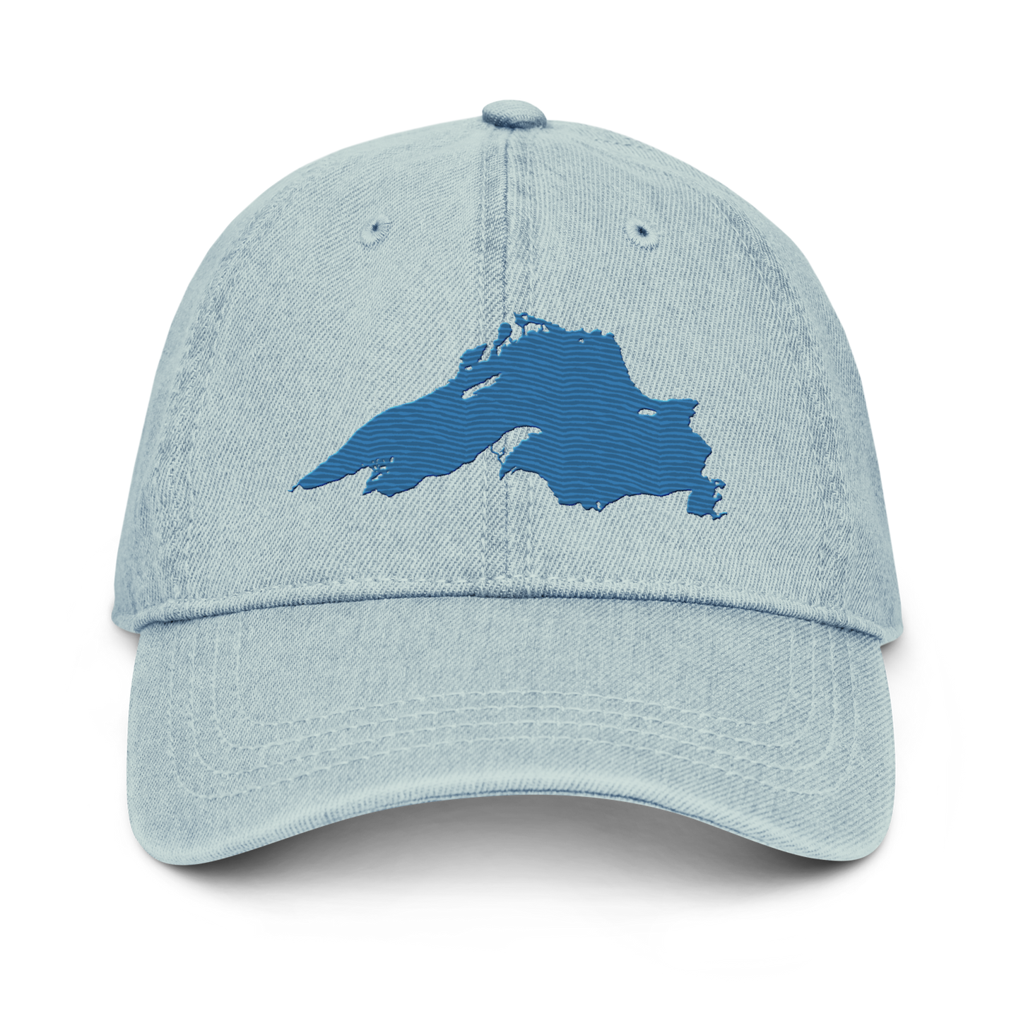 Lake Superior Denim Baseball Cap | Superior Blue