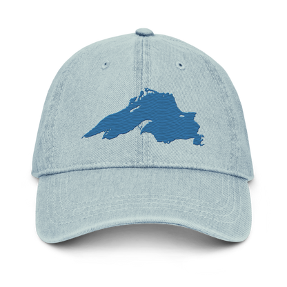 Lake Superior Denim Baseball Cap | Superior Blue