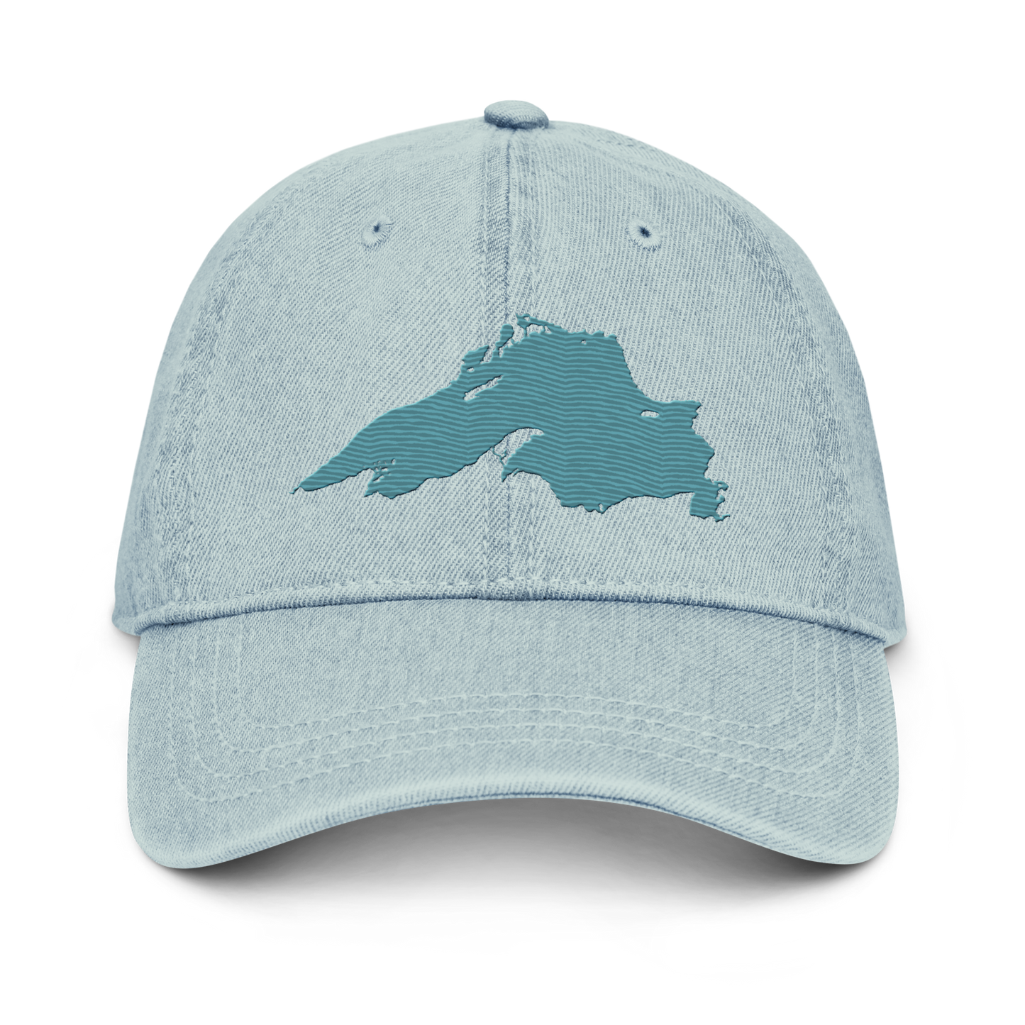 Lake Superior Denim Baseball Cap | Huron Blue