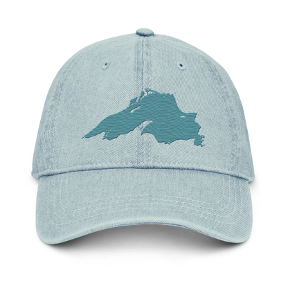 Lake Superior Denim Baseball Cap | Huron Blue